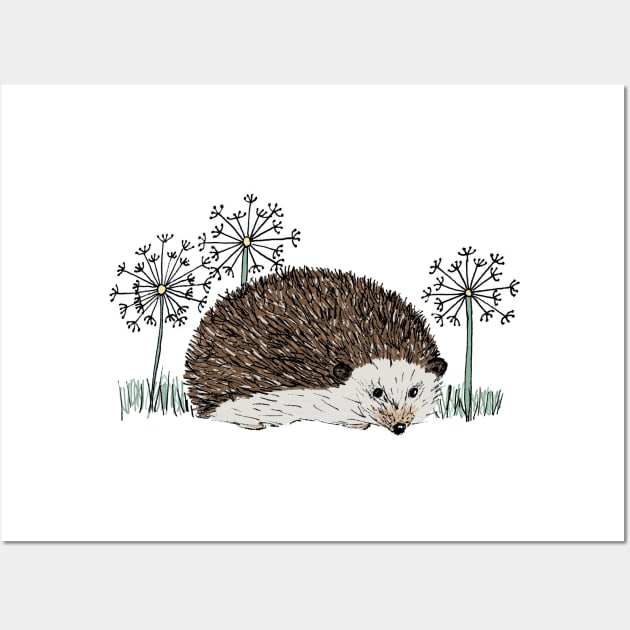 Hedgehog Wall Art by LauraKatMax